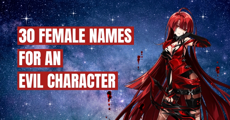 names for an evil character