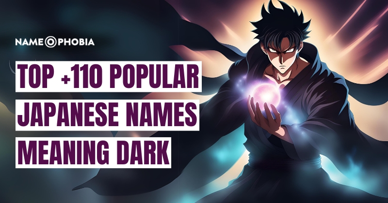 Japanese Names Meaning Dark