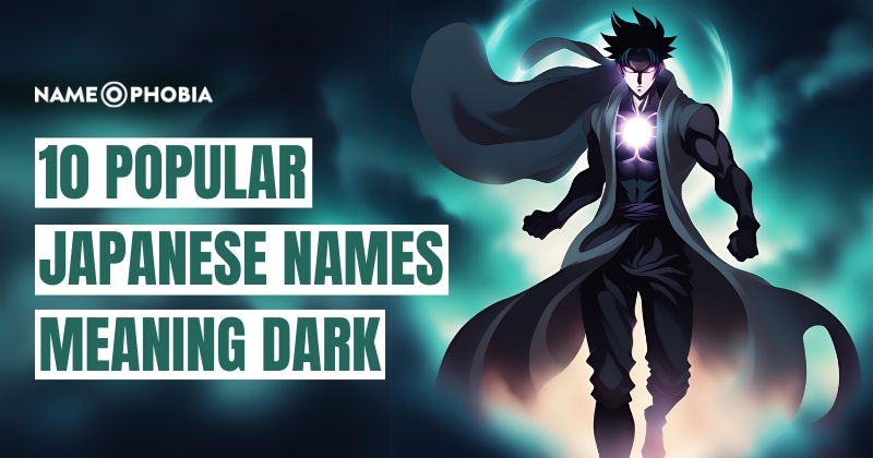 Japanese Names Meaning Dark