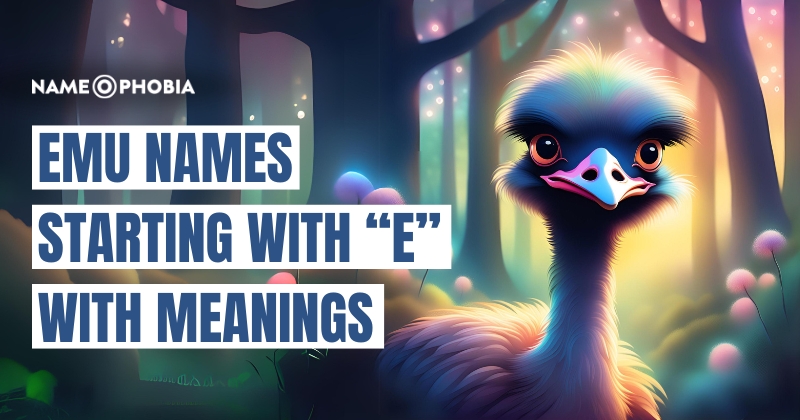 Emu Names Starting with “E” With Meanings