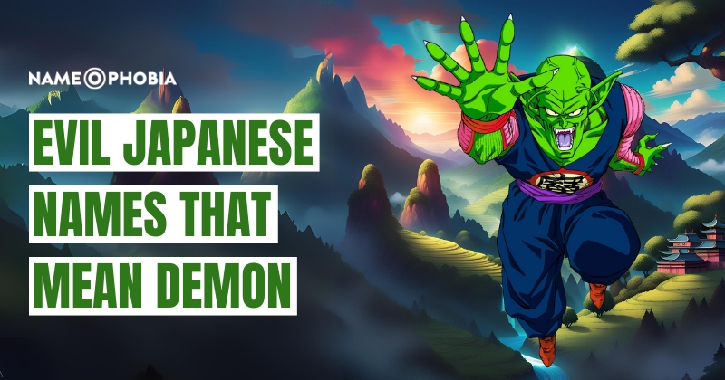 Evil Japanese Names That Mean Demon