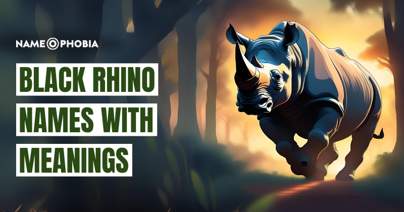 Black Rhino Names with Meanings