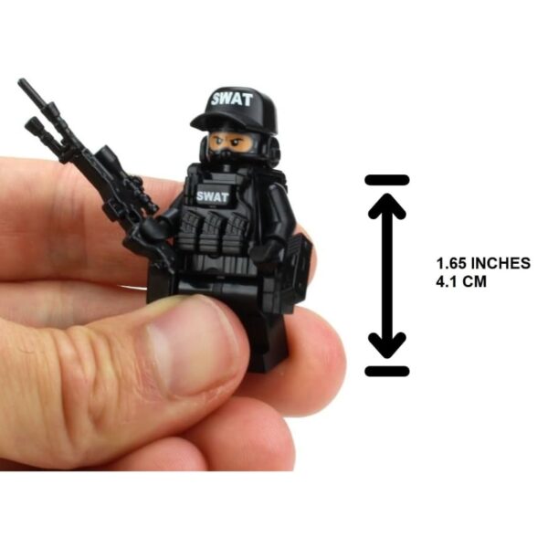 SWAT Team Sniper Custom Minifigure - Police Collectible