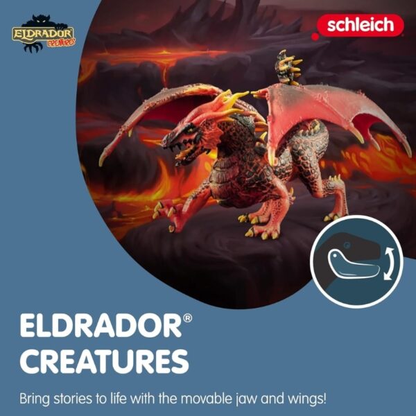 Schleich ELDRADOR - Red Dragon Action Figure for Children's