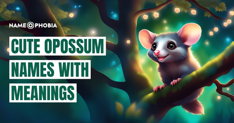 Cute Opossum Names with Meanings